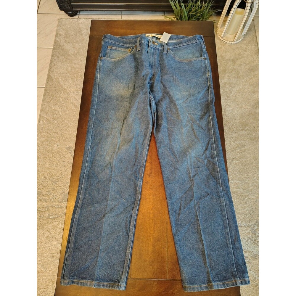 VINTAGE Lee Jeans‎ Mens Sz 38X30 Regular Fit Straight Leg Blue Denim Medium